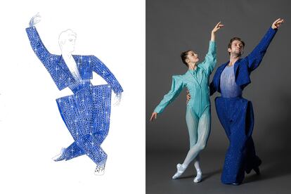 Otros de los diseños creados por Alejandro Palomo para el New York City Ballet.