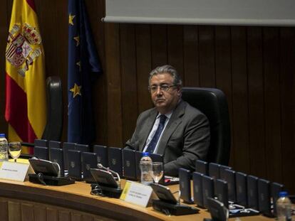 Juan Ignacio Zoido, en un acto p&uacute;blico en Instituciones Penitenciarias este viernes.