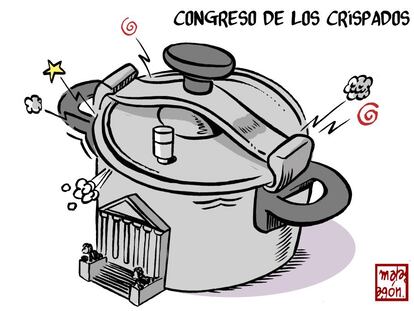 Congreso de los crispados, según Malagón