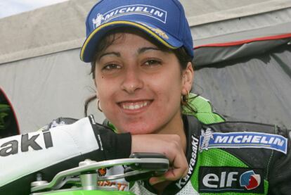 Elena Rosell, piloto de Moto2.