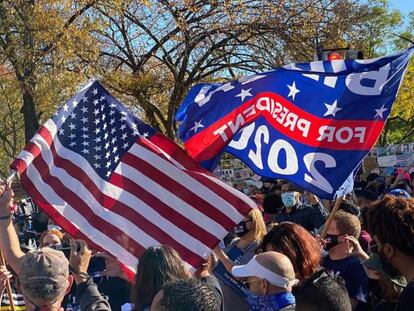 Partidarios de Biden celebran la victoria