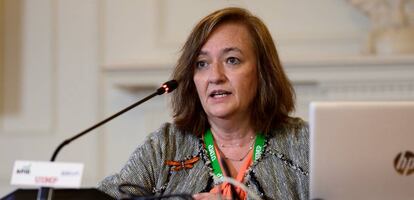 Cristina Herrero, presidenta de la AIReF, durante un seminario.