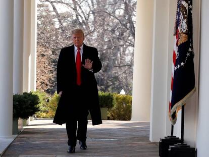 El presidente de Estados Unidos, Donald Trump, en la Casa Blanca.