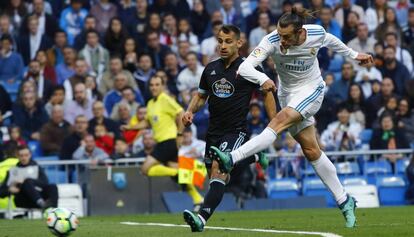 Bale marca su primer gol ante el Celta.