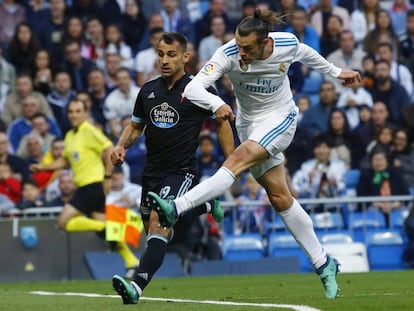 Bale marca su primer gol ante el Celta.