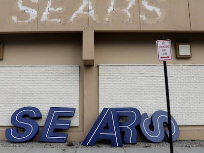 Un local abandonado de la cadena Sears en Nueva York