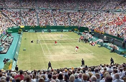 Aspecto que presentaba el Rod Laver Arena durante el partido.