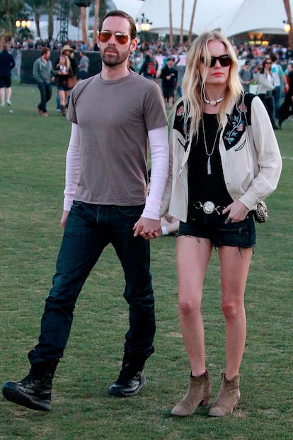 Otra fija del Coachella, la estilosísima Kate Bosworth. Este año con su nuevo novio, Michael Polish.