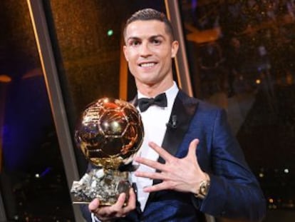 El portugés confiesa que pensó que no podría alcanzar a Messi en número de balones de oro
