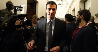 Pedro S&aacute;nchez, en el Congreso de los Diputados.