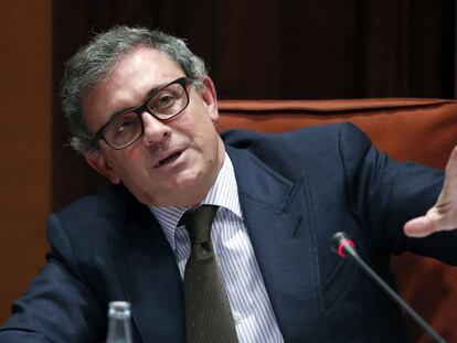 Jordi Pujol Ferrusola el dia que va comparèixer al Parlament.