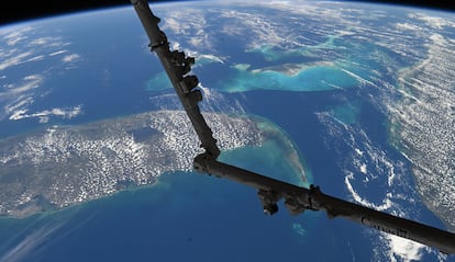Imagen de la Tierra vista desde el espacio en la ISS