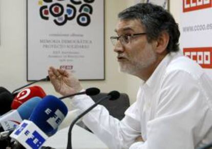 El secretario de Organización y Comunicación de CCOO, Fernando Lezcano. EFE/Archivo