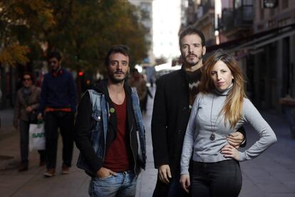 Celia de Molina, Ignacio Mateos y Javier Giner.