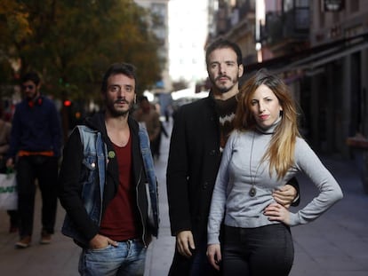 Celia de Molina, Ignacio Mateos y Javier Giner.