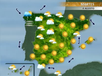 El martes llega con sol y cielos despejados