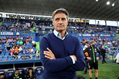 Míchel, con el Getafe.