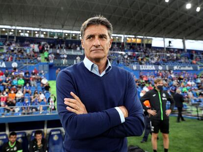 Míchel, con el Getafe.