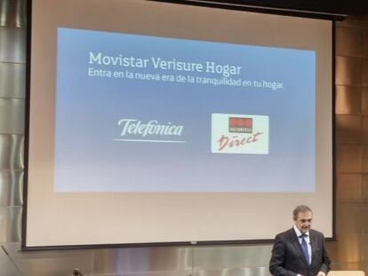 Luis Miguel GilPérez, en la presentación de Movistar Verisure Hogar.