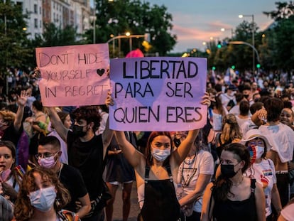 Manifestació de l'Orgull LGTBI a Madrid. 