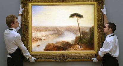 La obra &#039;Rome, from Mount Aventine&#039; de Turner.