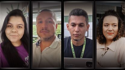 Aline Nogueira dos Santos, Samuel Zanetti Barreto, Jesiel Viana y Graciane Barbosa.