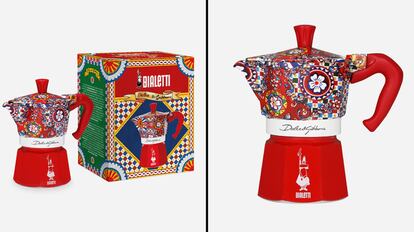 Este modelo de cafetera Bialetti, la Moka espresso, quedará genial en cualquier encima debido a su diseño icónico.