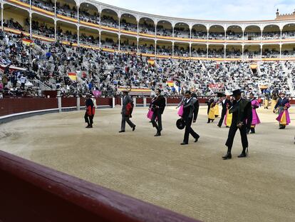 Paseíllo del festival celebrado el pasado día 2 de mayo en Las Ventas.