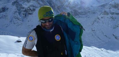 Alex Txikon en el campo base I. 