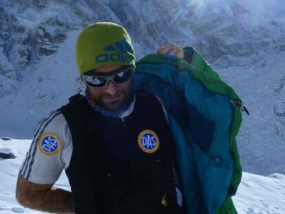 Alex Txikon en el campo base I. 