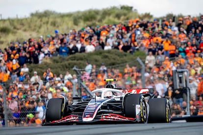 El piloto de Haas Nico Hulkenberg, este domingo en el GP de Países Bajos.