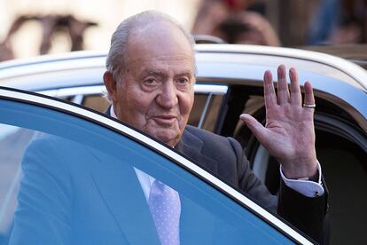 El rey Juan Carlos I, en abril de este año en Palma de Mallorca..