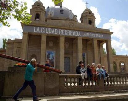 Imagen de archivo del Monumento a los Caídos, en Pamplona.