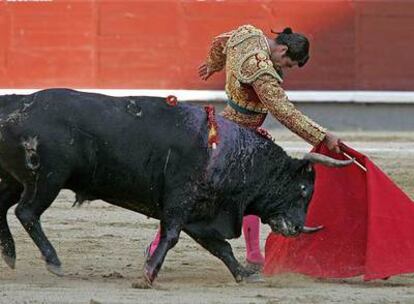 Morante de la Puebla, ayer en Las Ventas.