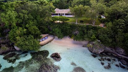 Vista aérea de GoldenEye, la villa en el norte de Jamaica donde Ian Fleming escribió todas sus novelas sobre James Bond, el agente 007.