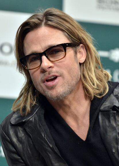 Brad Pitt, durante la presentación en Tokio de su película 'Moneyball'.