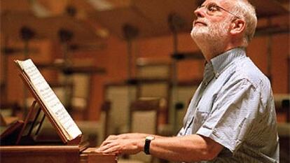 Ton Koopman, ayer, en el Auditorio Nacional de Madrid.