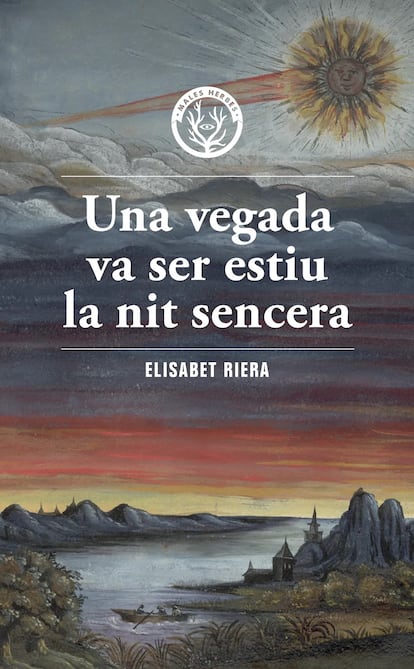 Portada 'Una vegada va a ser estiu la nit sencera' de Elisabet Riera.