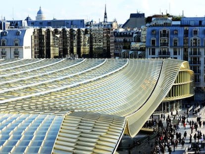 La Canopée, del arquitecto Patrick Berger, nueva cubierta del Forum des Halles, en París.