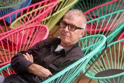 El productor Tony Visconti, fotografiado en Madrid.