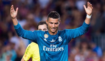 Cristiano Ronaldo després de ser expulsat davant el FC Barcelona.