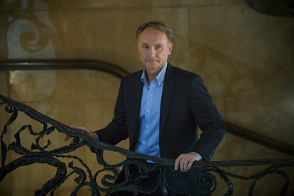 Dan Brown en La Pedrera, Barcelona en 2017.