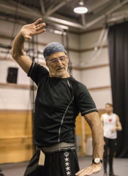 Lorca Massine, durante un ensayo de 'El sombrero de tres picos'.