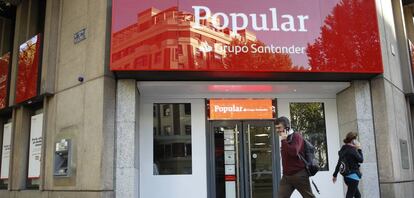 Imagen de una sucursal de Banco Popular.