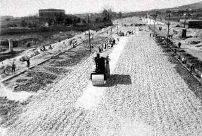 La Diagonal en una foto de la década de 1920.