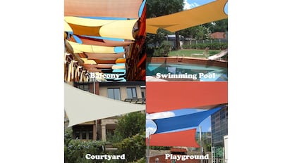 Este es uno de los toldos vela más vendidos en Amazon gracias a su diseño y precio