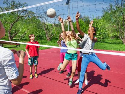 NIños haciendo deporte en un proyecto para este verano de la diputación de Barcelona