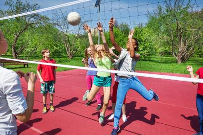 NIños haciendo deporte en un proyecto para este verano de la diputación de Barcelona