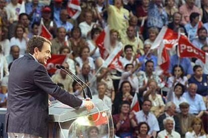 Zapatero, de mítin en Valladolid.