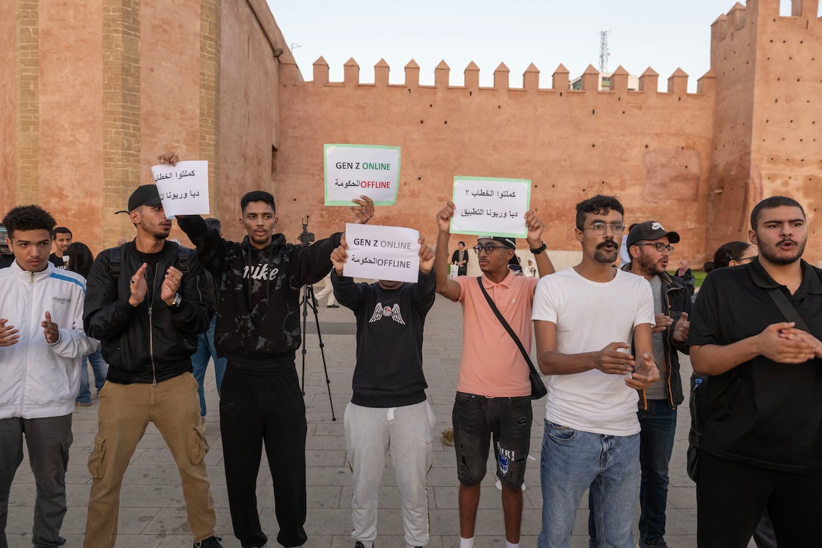 Los jóvenes de Marruecos se suben a la ola global de descontento de la generación Z
